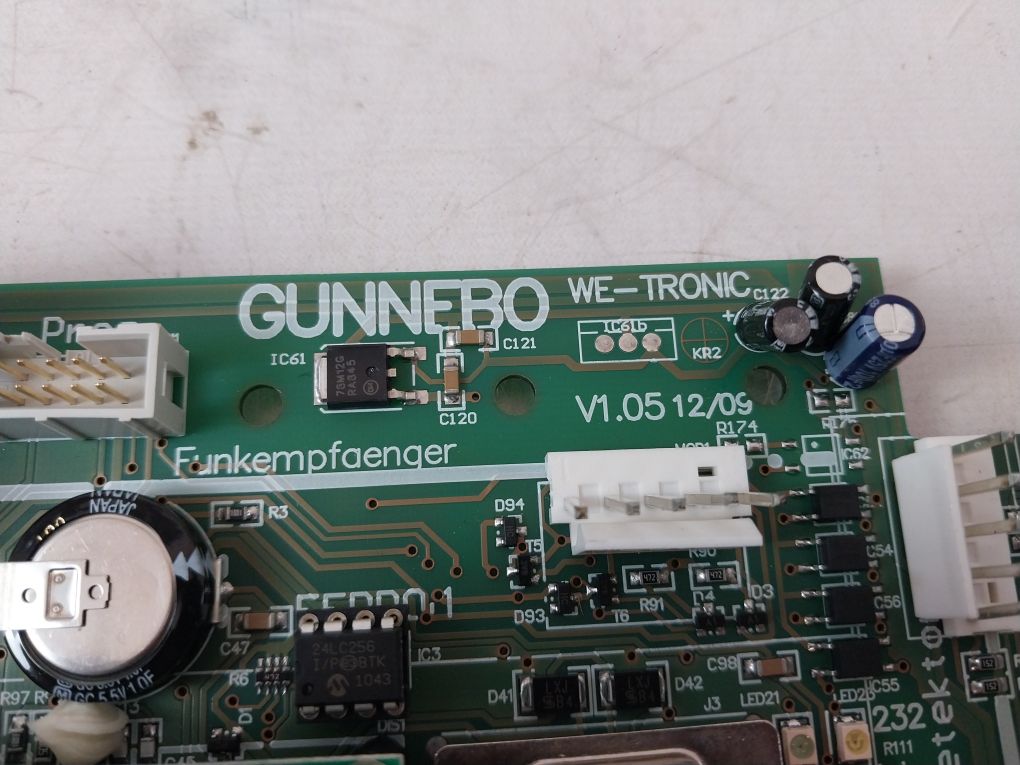 Gunnebo We-tronic Radio Receiver V1.05 Control Board