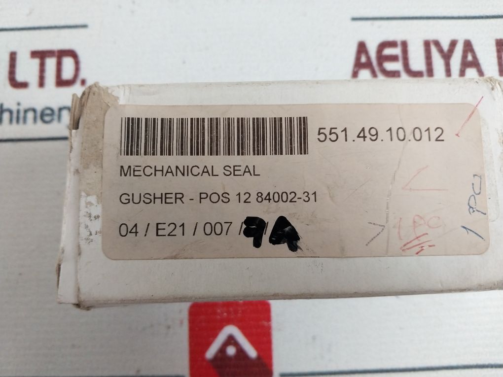 Gusher 84002-31 Mechanical Seal 551.49.10.012