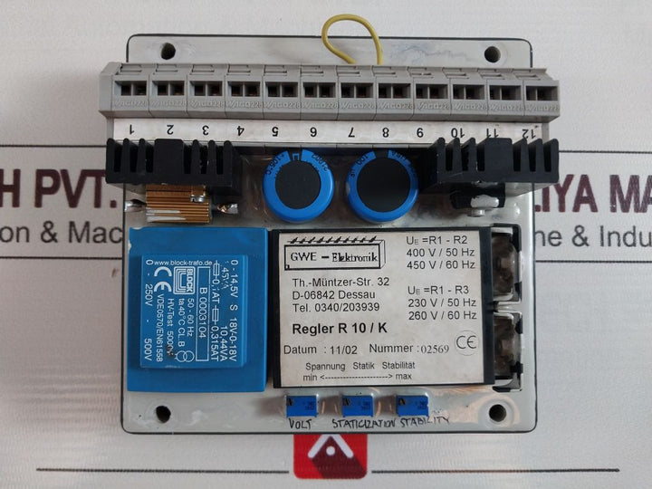 Gwe-elektronik Regler R 10/K Automatic Voltage Regulator