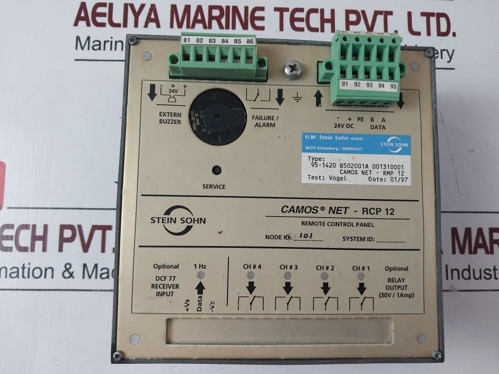 H.M. Stein Sohn Reefer Container Monitoring Rmp 12-101 Remote Control Panel