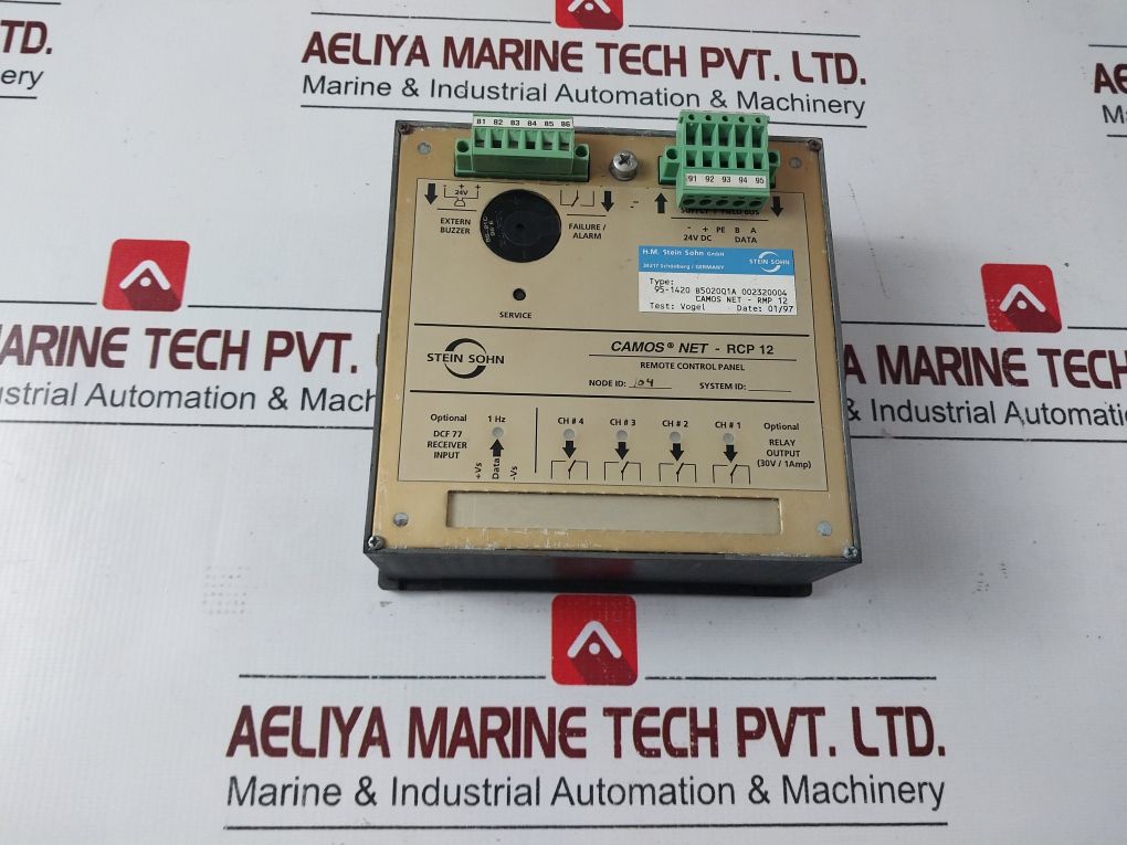 H.M. Stein Sohn Container Monitoring Rmp 12-104 Remote Control Panel