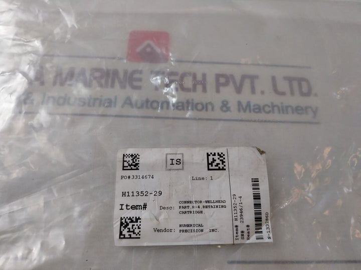H11352-29 Connector-wellhead Part H-4 Special Cylinder Head N-133286D