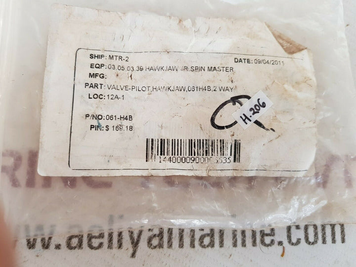 061-h4b-hwk 2 way pilot valve
