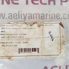 Mt24501 solenoid valve  110vdc 250ma