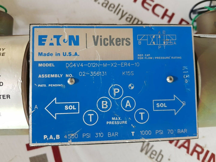Eaton vickers dg4v4-012n-m-x2-er4-10 directional control valve