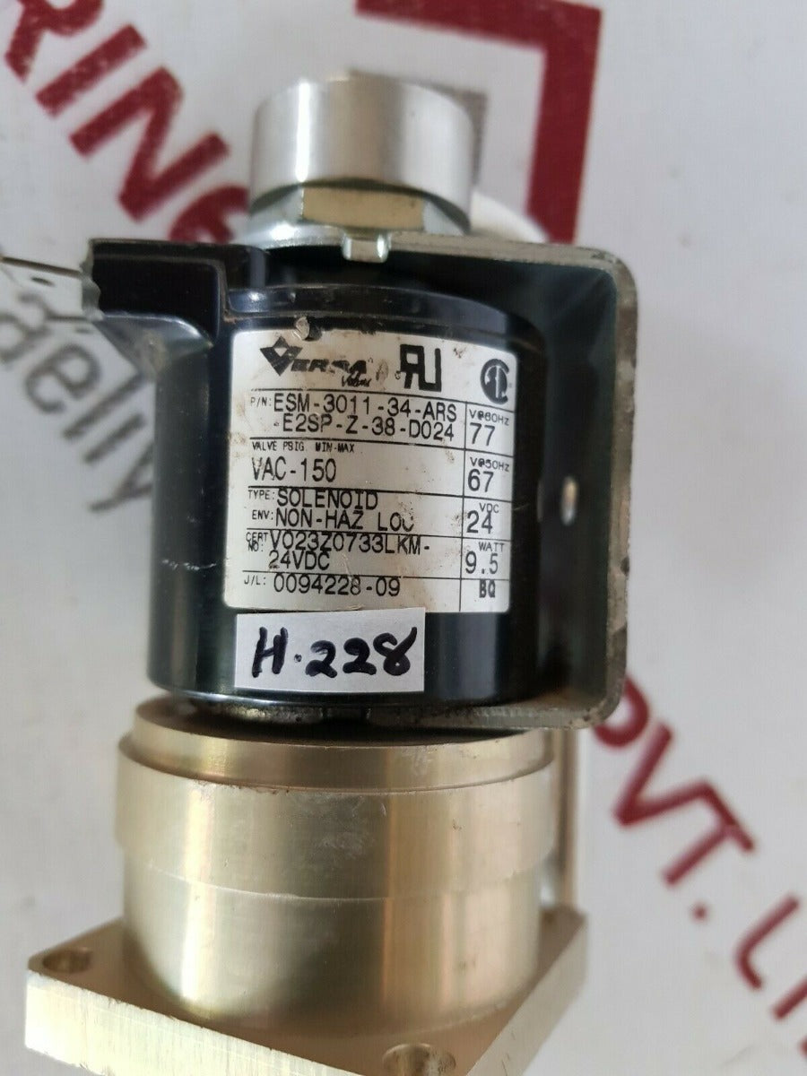 Versa esm-3011-34-ars-e2sp-z-38-d024 pneumatic directional valve 9.5watt