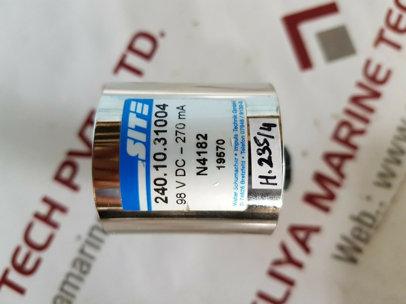 Site walter schumacher 240.10.31004 solenoid valve