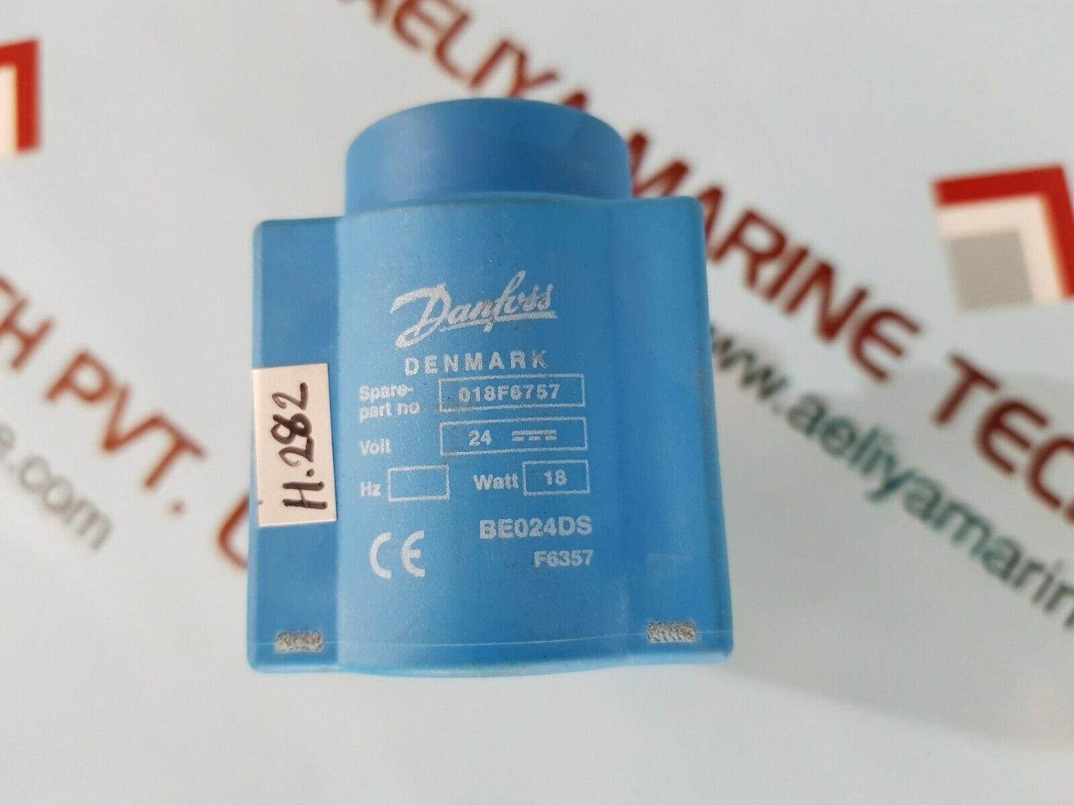 Danfoss 018f6757 solenoid coil be024ds 24v 18w