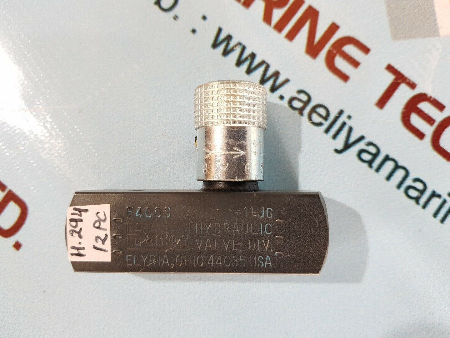 Parker f400s-11jg hydraulic valve 5000psi 345bar