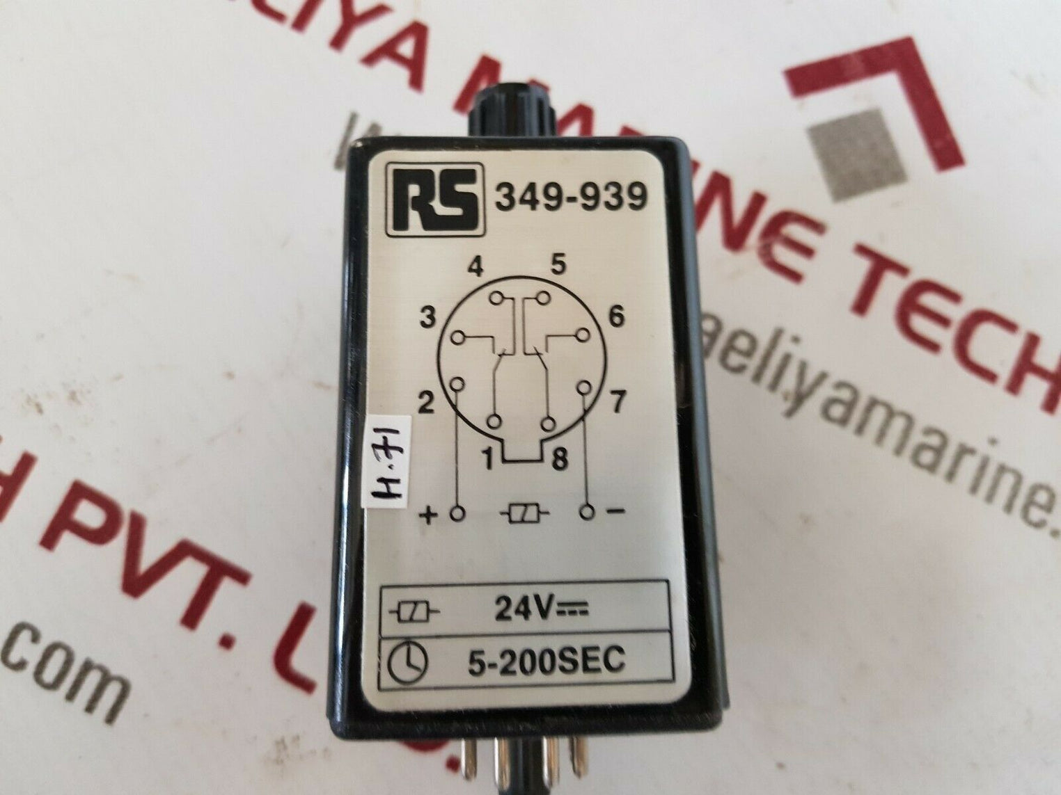 Rs 349-939 time delay relay timer 5-200sec