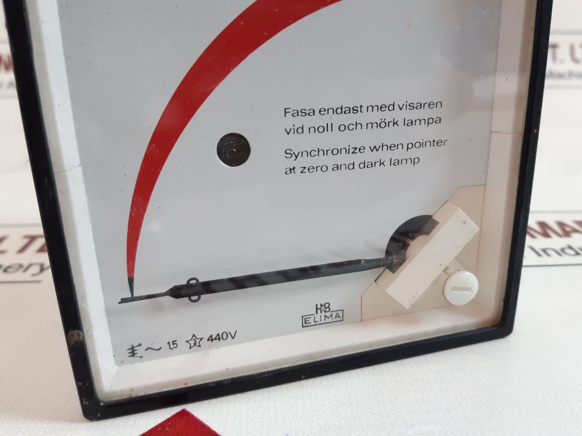 H&B Elima 0491 737.1 Analog Meter
