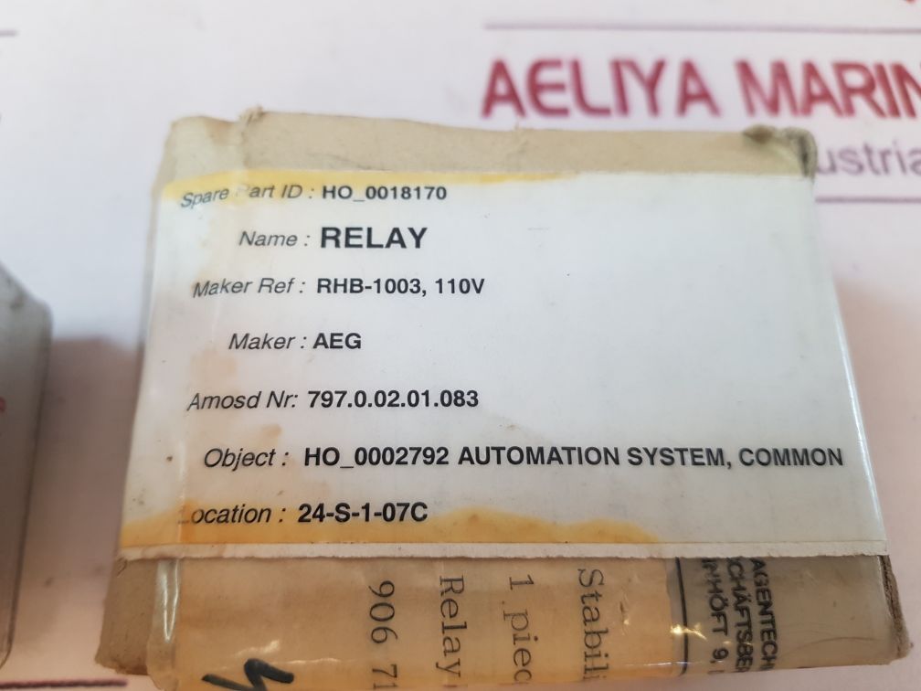 H&B rhb1003 g relay