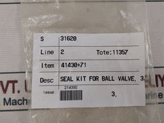 Habonim 10-rk-h23-yb-np Seal Kit For Ball Valve 3/4"-1"