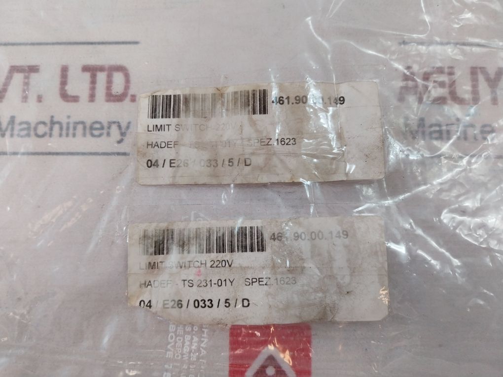Hadef Ts 231-01Y Limit Switch 220V Ip65
