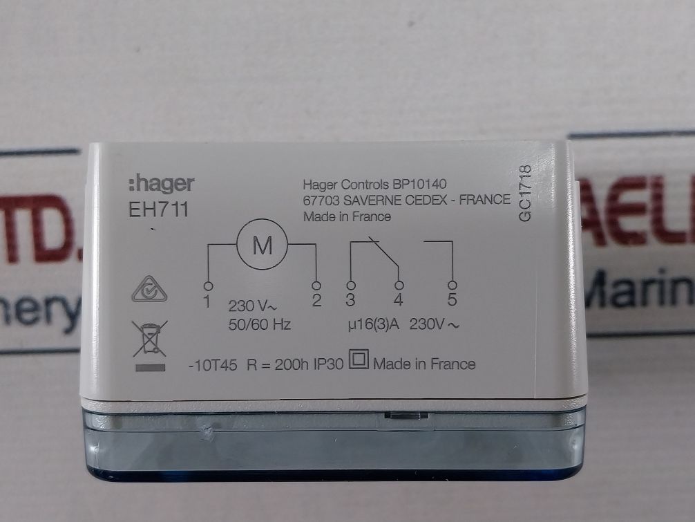 Hager Eh711 Time Switch 24H