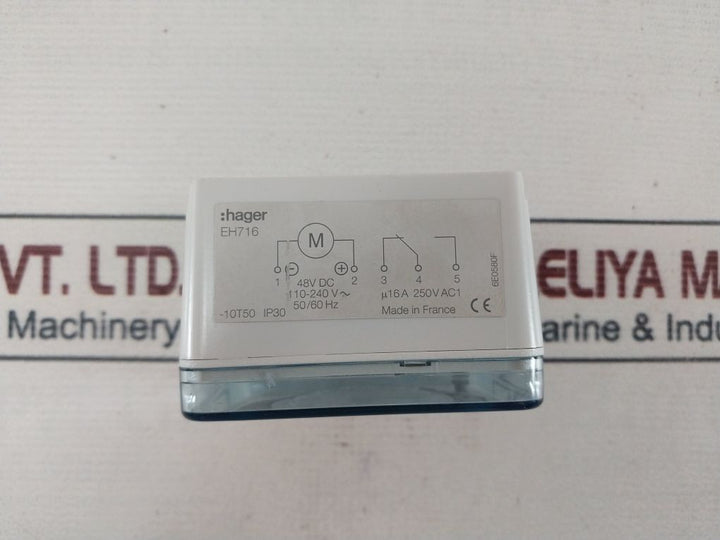 Hager Eh716 Timer Analog 24 Hour 48V Dc