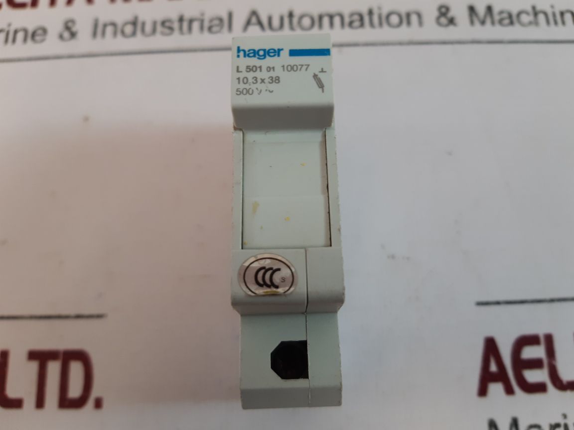 Lot Of 3X Hager L501 Fuse Holder 500V~