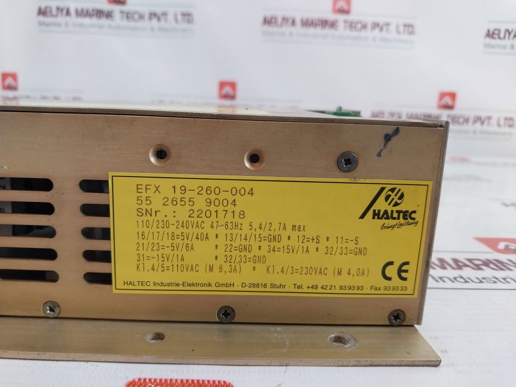 Haltec Efx 19-260-004 Power Supply