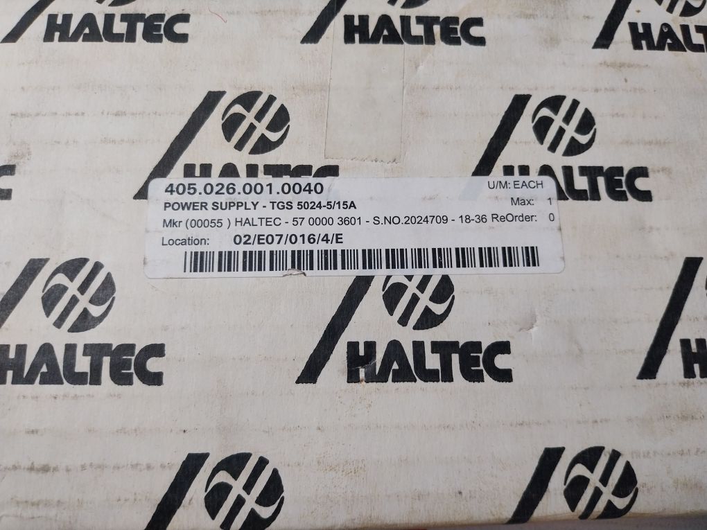 Haltec Tgs 5024-5/15A Power Supply 18-36Vdc