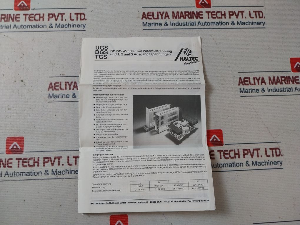 Haltec Tgs 5024-5/15A Power Supply 18-36Vdc