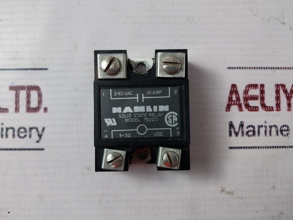 Hamlin 7522D Solid State Relay 240 Vac 10 Amp