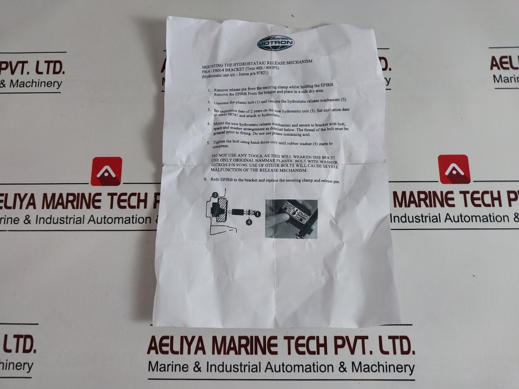 Hammar H20 E Hydrostatic Release Unit 97821