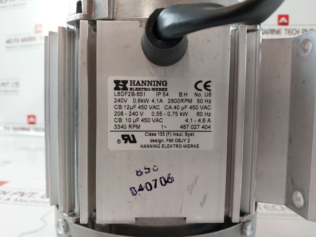 Hanning L8Df2B-651 Electric Motor