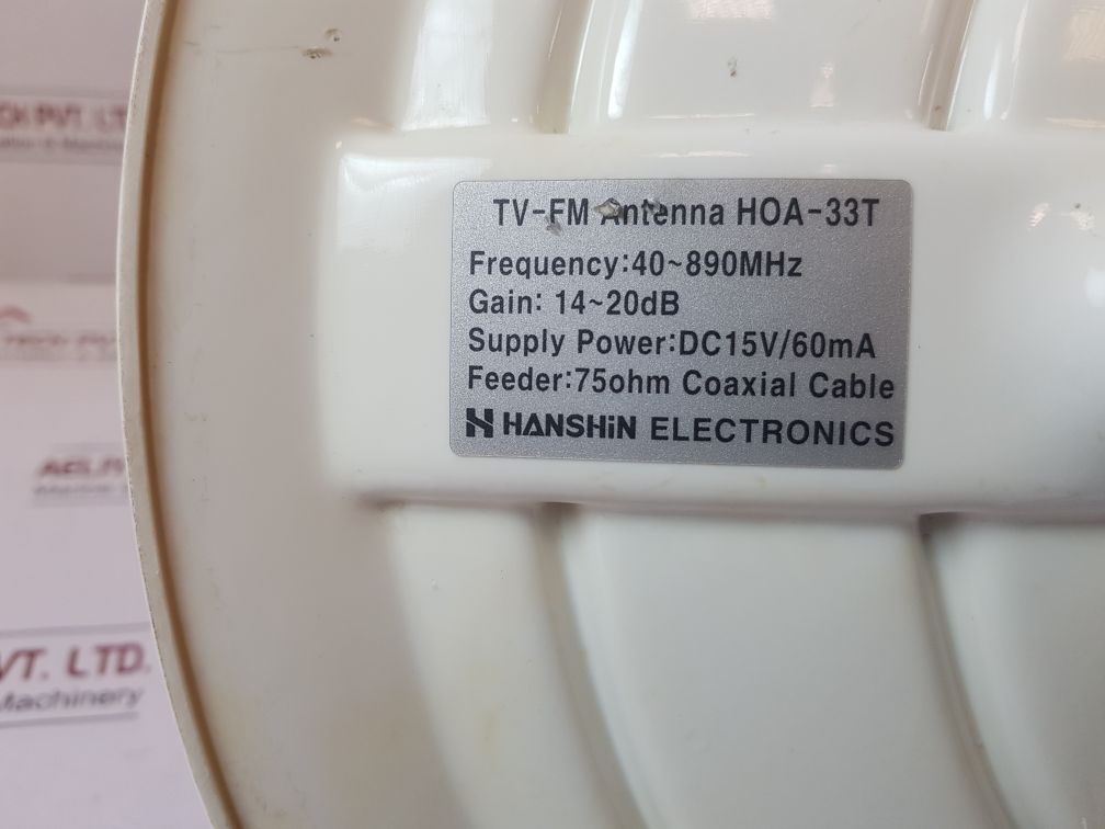 Hanshin Hoa-33T Tv-fm Antenna 40~890Mhz