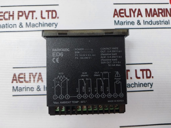 Hanyoung Ed6_Fkmap4 Temperature Controller