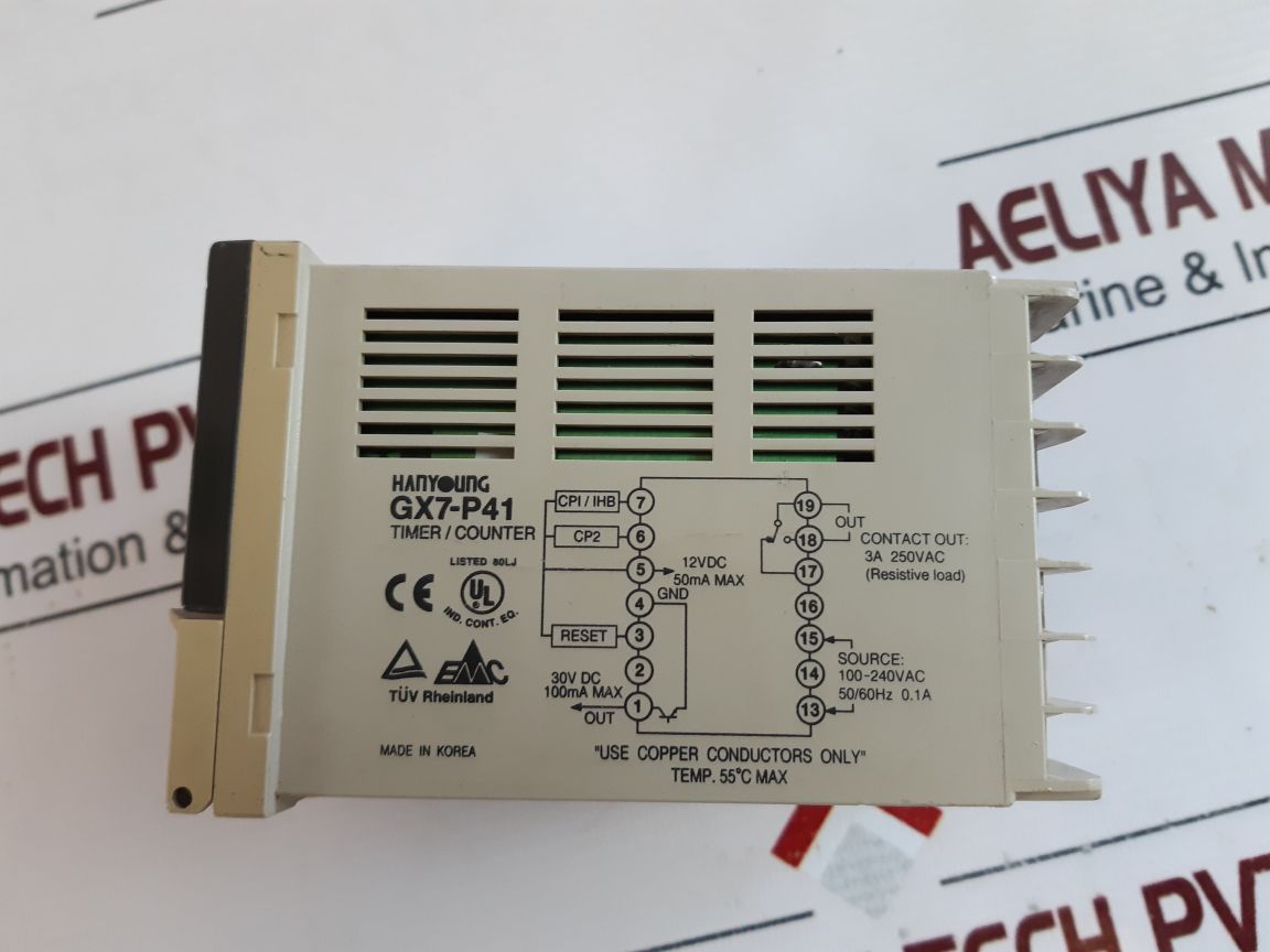 Hanyoung Gx7-p41E Timer/Counter