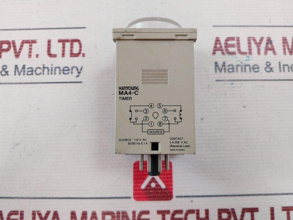 Hanyoung Ma4-c Timer 5A 250V Ac