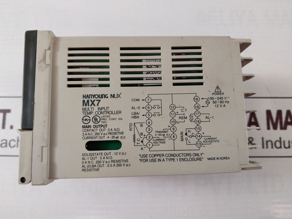 Hanyoung Mx7_Fkmnnn Multi Input Temperature Controller (Button Not Working)