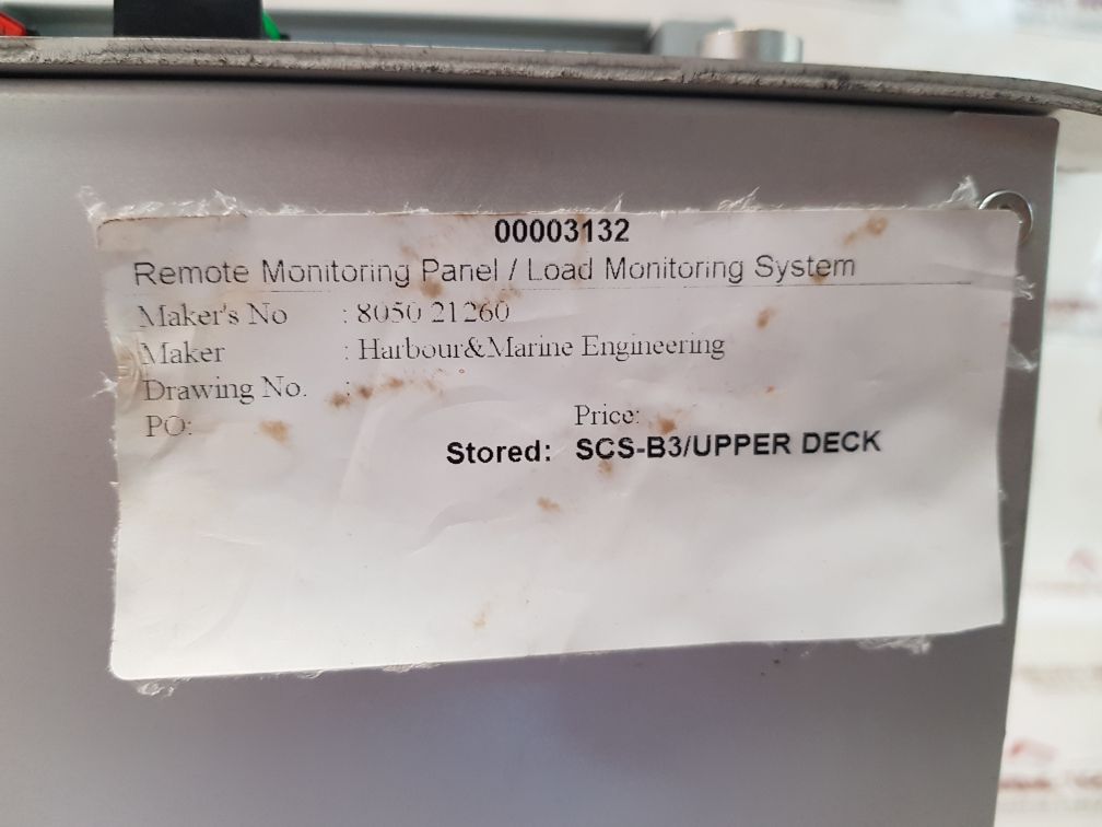 Harbour & Marine 8050 21260 Remote Monitoring Panel 6100A