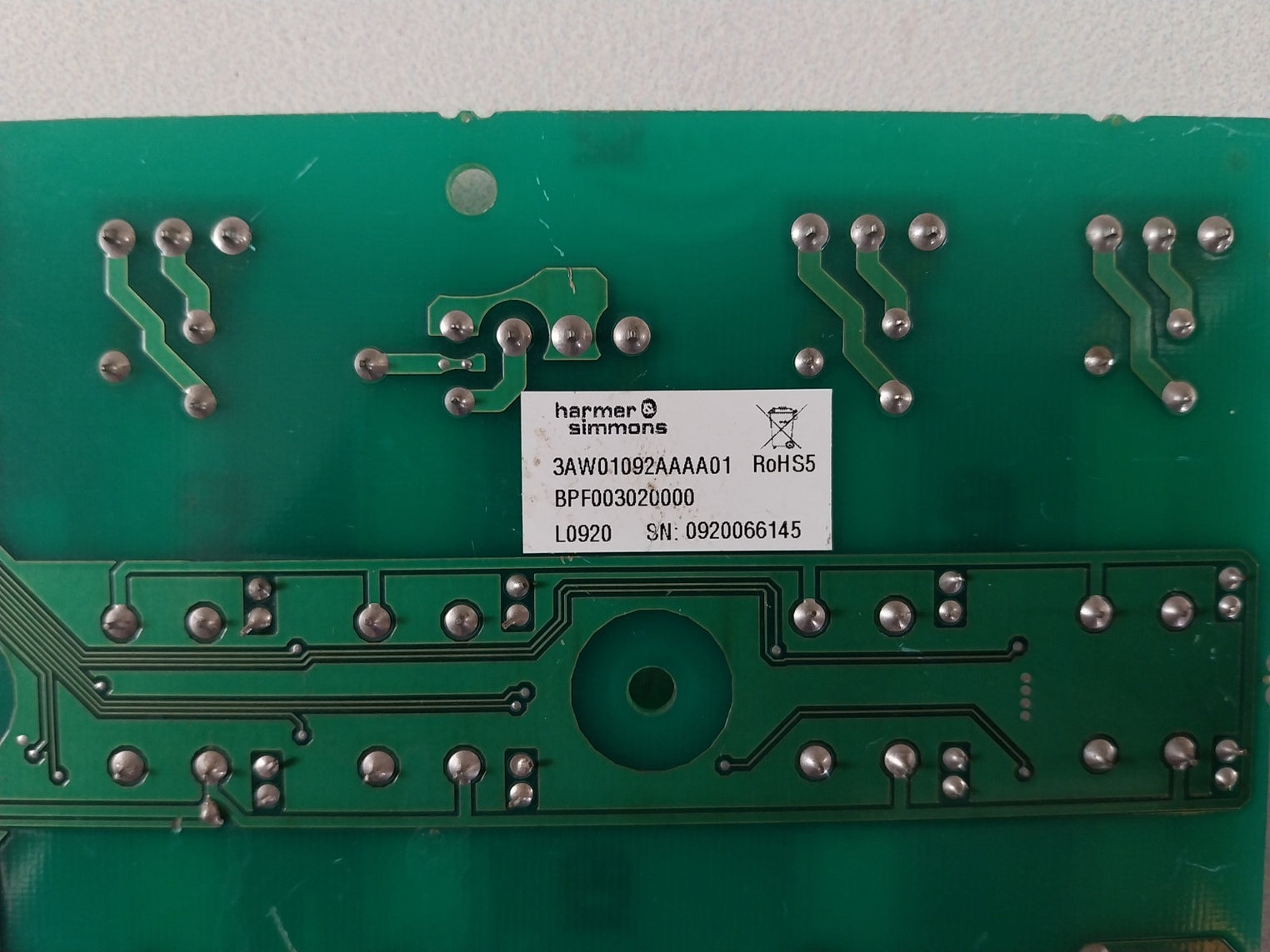 Harmer & Simmons 3Aw01092Aaaa01 Pcb Card