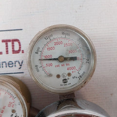 Harris 25-100C Compressed Gas Regulator-650L 0-150 Psi
