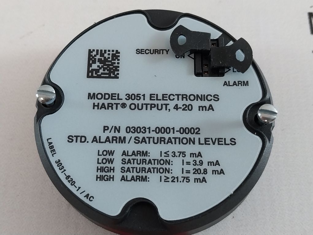 Hart 03031-0001-0002 Rosemount 3051 Std. Alarm Saturation Electronic Board