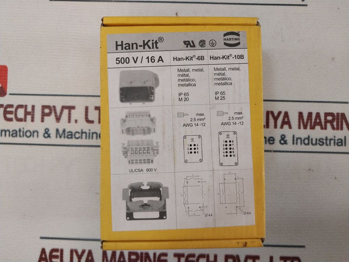 Harting 6B-24B Han Connector Kit Complete 10330060000 Ip65