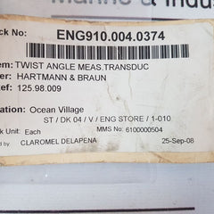 Hartmann & Braun Tgm 4 Cmr Transmitter P 14435-0-6311200360