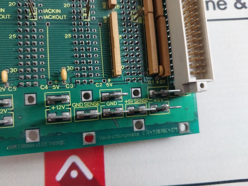 Hartmann Elektronic Vme-bus J1/P1 5 Backplane Board
