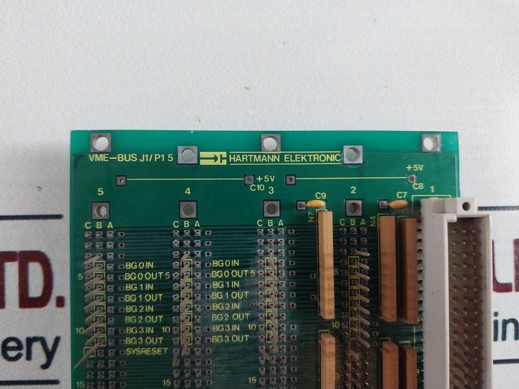 Hartmann Elektronic Vme-bus J1/P1 5 Backplane Board