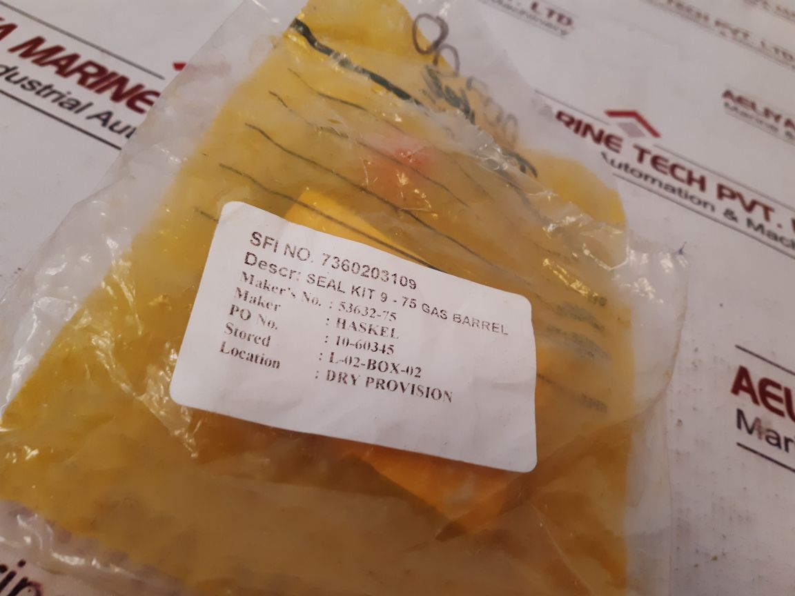 Haskel 53632-75 Seal Kit 9-75 Gas Barrel free shipping
