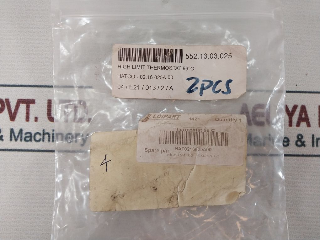 Hatco 351-254403 High Limit Thermostat 99°C