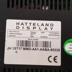 Hatteland Display Jh 15T17 Mmd-aa1-aaba-60225 Display