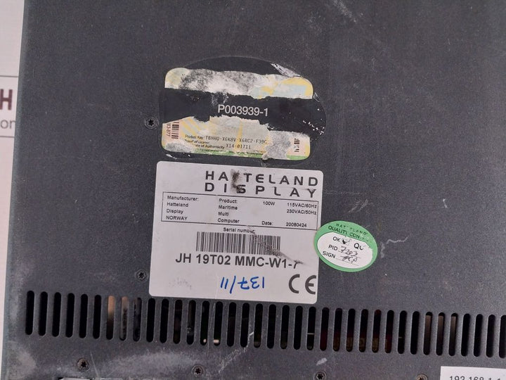 Hatteland Display Jh 19T02 Mmc-w1-7