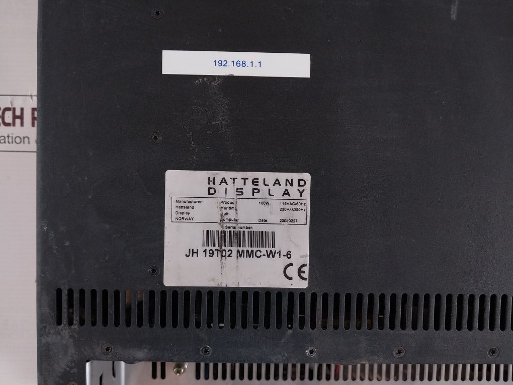 Hatteland Display Jh 19T02 Mmc-w1-6