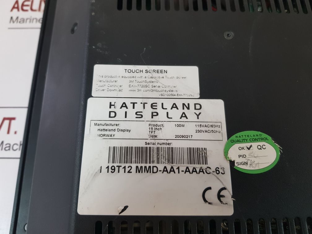 Hatteland Display Jh 19T12 Mmd-aa1-aaac-63