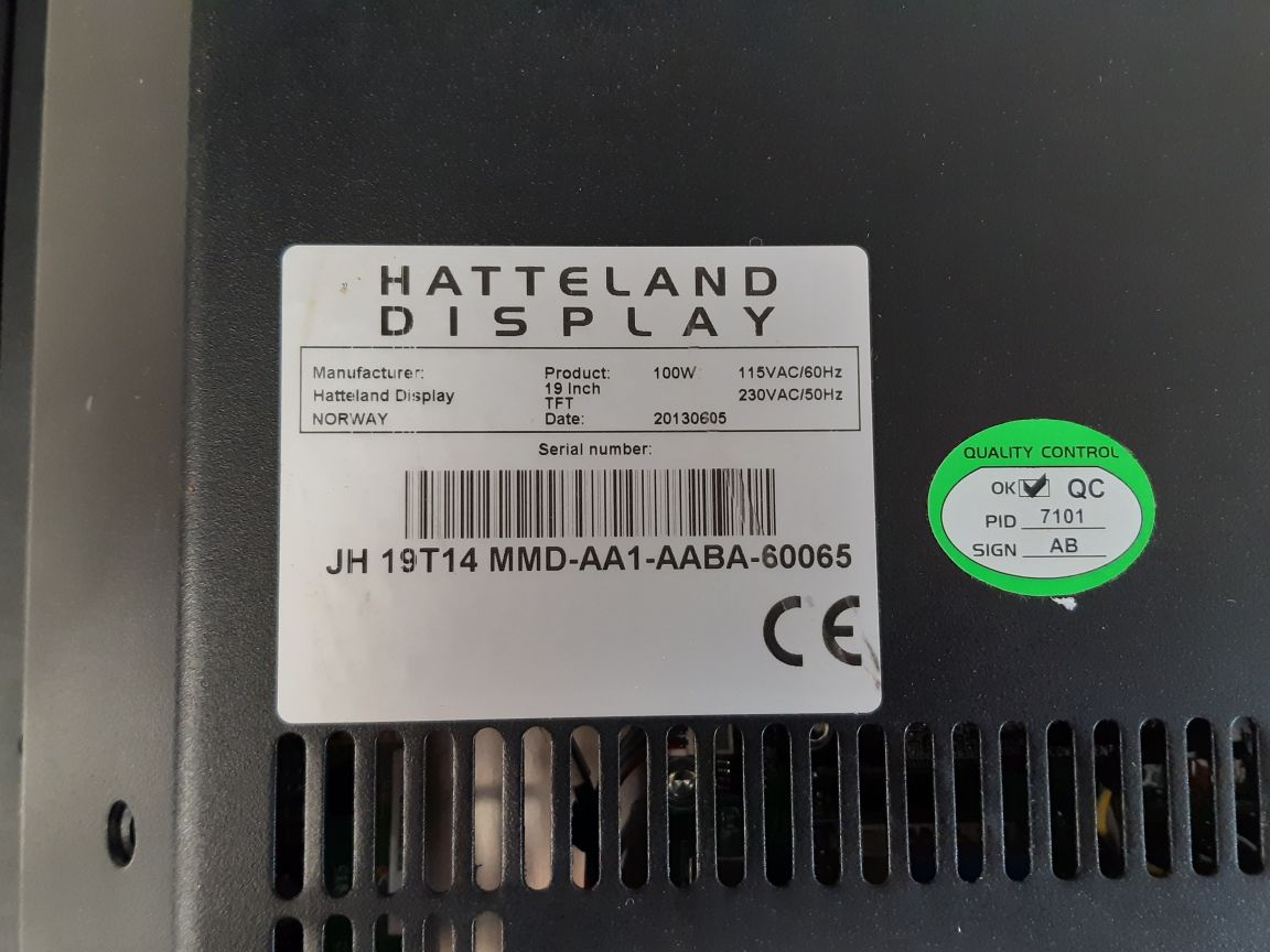 Hatteland Display Jh 19T14 Mmd-aa1-aaba-60065