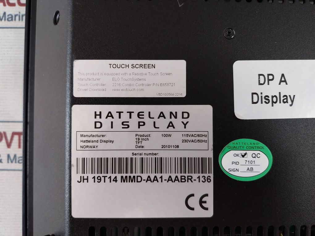 Hatteland Display Jh 19T14 Mmd-aa1-aabr Maritime Multi Display