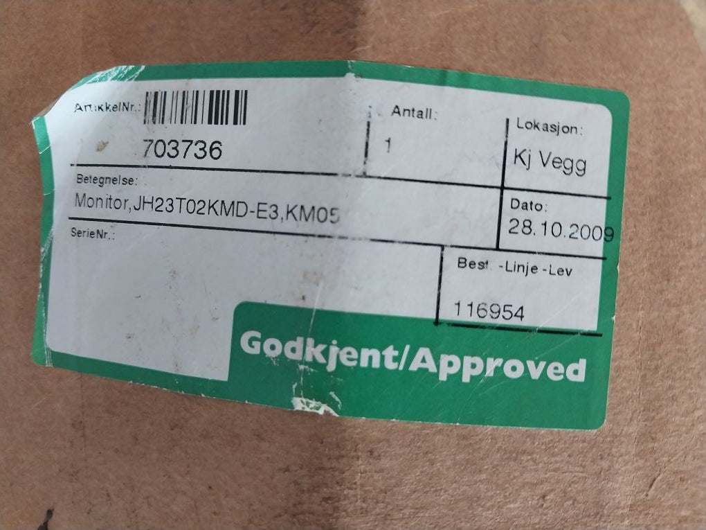 Hatteland Jh 23T02 Kmd-e3-1461 Monitor Jh23T02Kmd-e3 Km05
