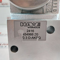 Hawe Hydraulik G 3 D-aksq Valve 454966 20